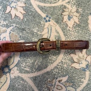 Brighton Embossed Leather Belt